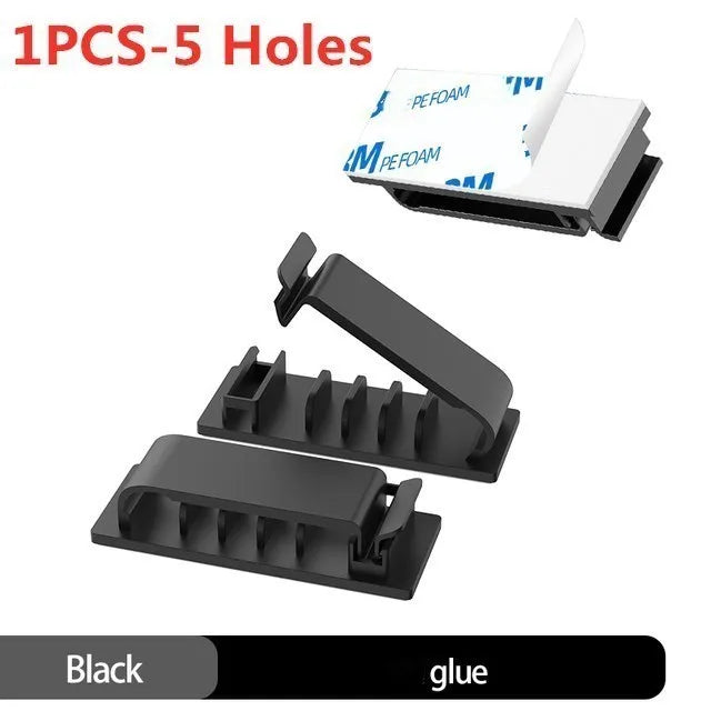 Cable Organizer Cord Management Wire Holder Flexible USB Cable Winder Tidy Silicone Clips For Mouse Keyboard Earphone Protector
