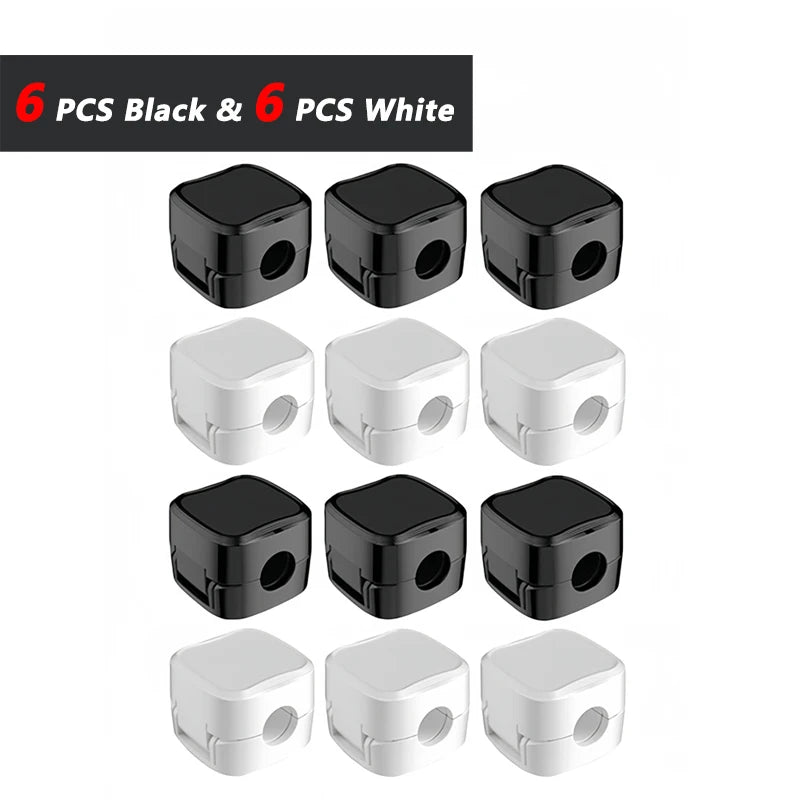 Non-magnetic Strong Cable Clips Adjustable Cord Holder | Adhesive Under Desk Mgmt Organizer for Home Office Car Wall Desktop