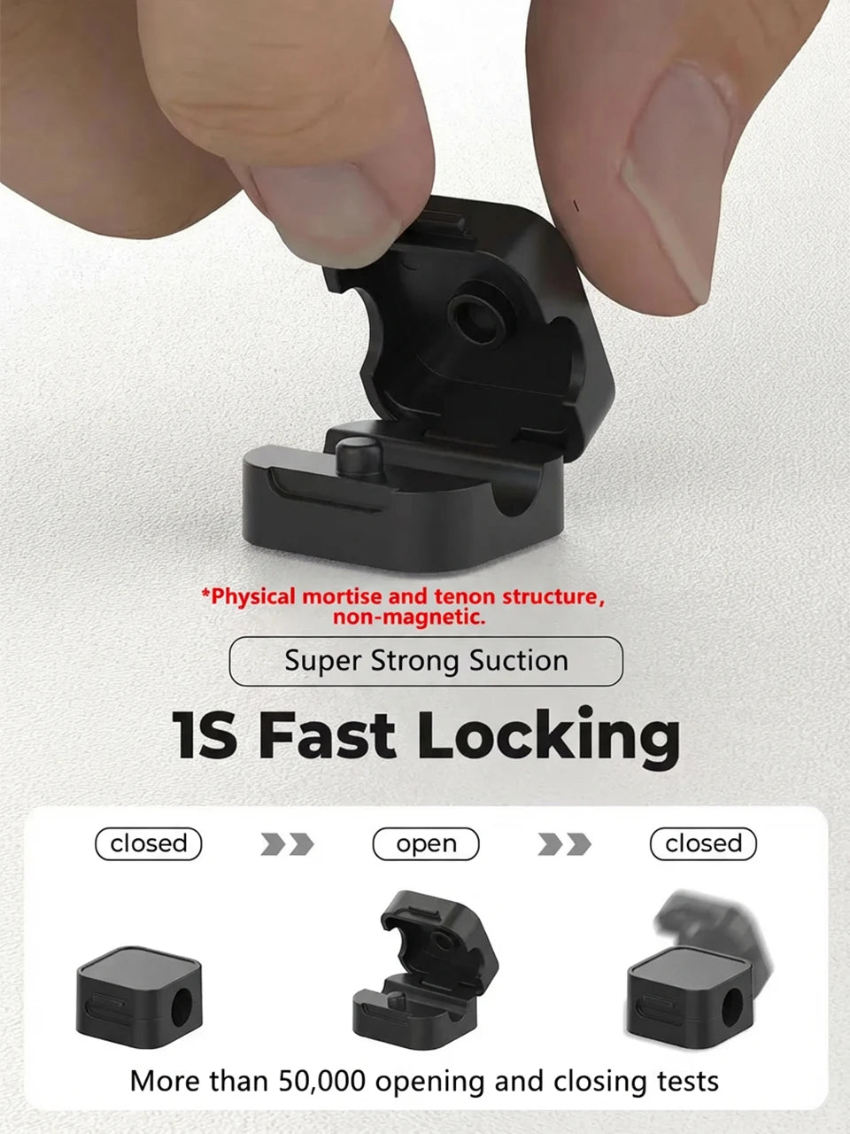 Non-magnetic Strong Cable Clips Adjustable Cord Holder | Adhesive Under Desk Mgmt Organizer for Home Office Car Wall Desktop