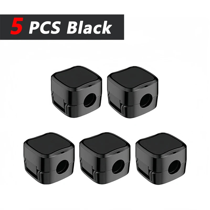 Non-magnetic Strong Cable Clips Adjustable Cord Holder | Adhesive Under Desk Mgmt Organizer for Home Office Car Wall Desktop